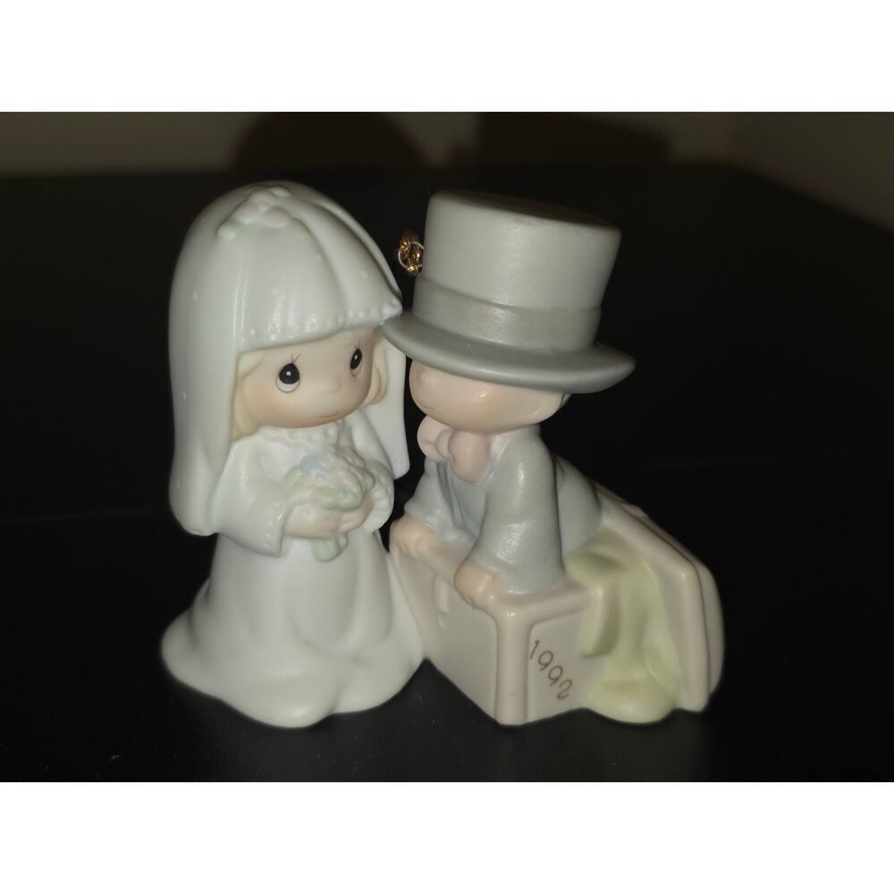 Precious Moments Our First Christmas Together 1992 Ornament Enesco 528870 - Picture 2 of 10